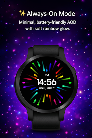 Rainbow Color Animated WF Screenshot 2