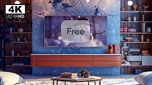 Cozy Snowman TV Screensaver Screenshot 1