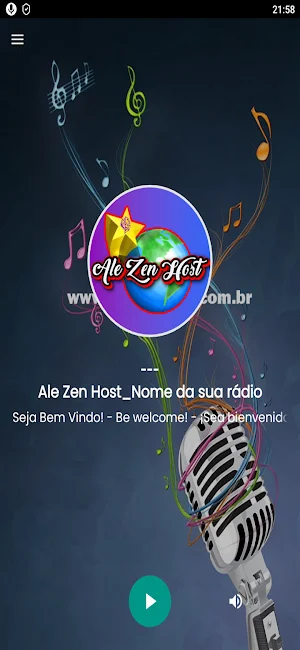 Ale Zen Host_Nome da sua radio Screenshot 1