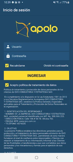 Apolo Servigtec Screenshot 1