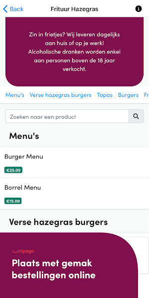 Frituur 't Hazegras Screenshot 1