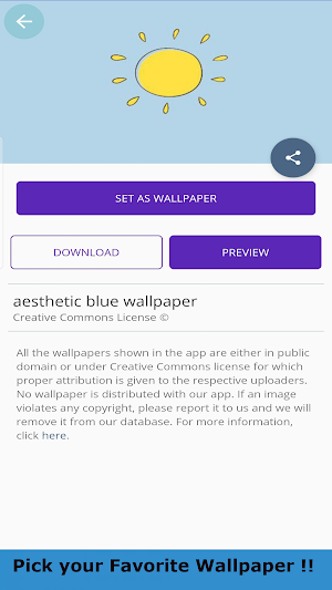 Aesthetic Blue Wallpaper 4K Screenshot 1