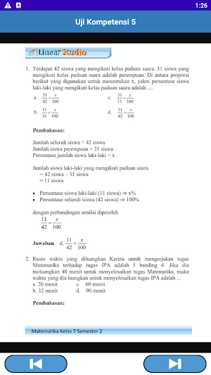 Kunci Jawaban Matematika Kelas 7 Semester 2 Screenshot 1