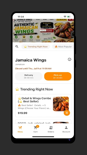 Jamaica Wings Screenshot 1
