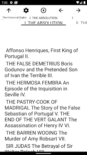 Book, The Historical Nights En Screenshot 1