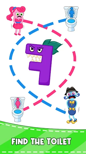Draw To Path Toilet Race Screenshot 2