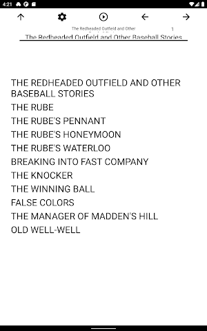 Book, The Redheaded Outfield a Screenshot 2