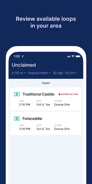 ClubUp - Work as a Caddie Screenshot 0