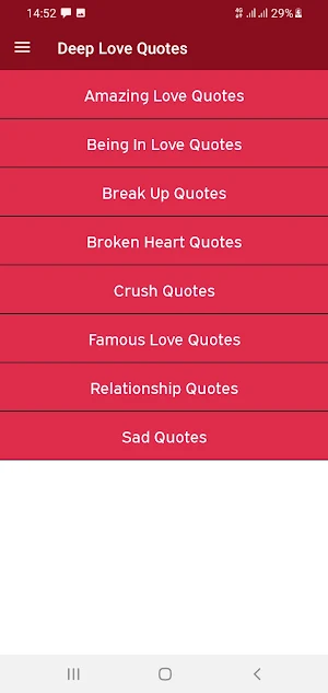 Deep Love Quotes Screenshot 1