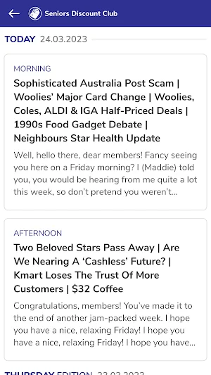 SDC App - For Aussies Over 60 Screenshot 2