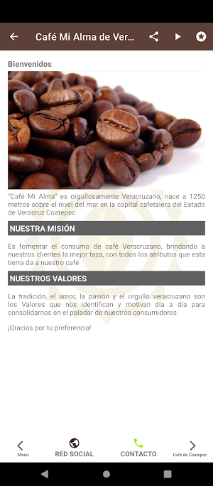Café mi alma de Veracruz Screenshot 2