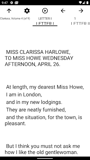 Book, Clarissa, Volume 4 (of 9 Screenshot 1