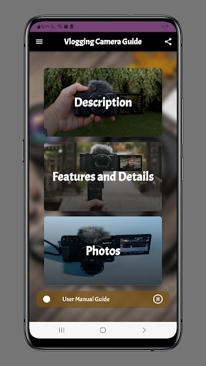 vlogging camera guide Screenshot 0
