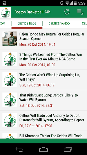 Boston Basketball 24h Screenshot 1