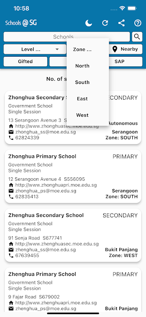 Schools @ SG Screenshot 2