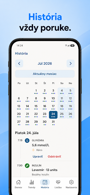 DiaLog - Denník glykémie Screenshot 3