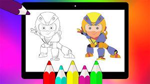 Vir Robot Boy Coloring Book Screenshot 1