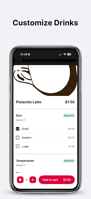 Milk & Honey Coffee - Order Screenshot 1