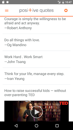 Positive Qutoes Screenshot 1