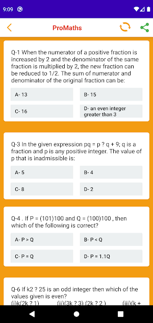 ProMath - High quality questions Screenshot 2