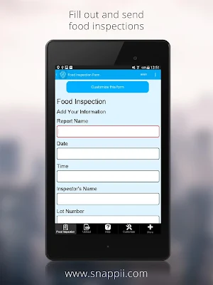 Food Inspection Screenshot 1