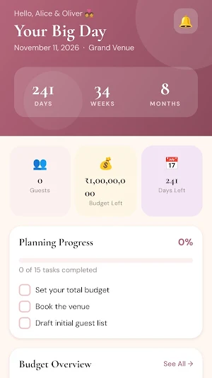Wedding Vibes: Wedding Planner Screenshot 0