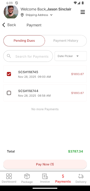 SSN Shipping Service Screenshot 1