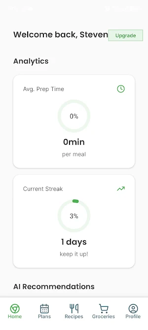 Pladiet: AI Meal Planner Screenshot 1
