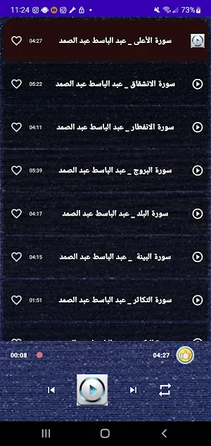 جزءعمّ عبدالباسط بدون نت Screenshot 3