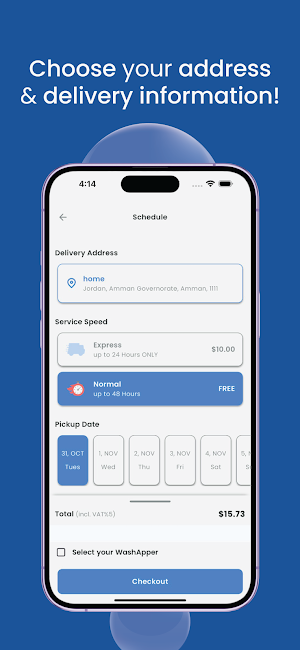 WashApp Screenshot 3