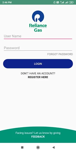 Reliance Gas Customer App Screenshot 0