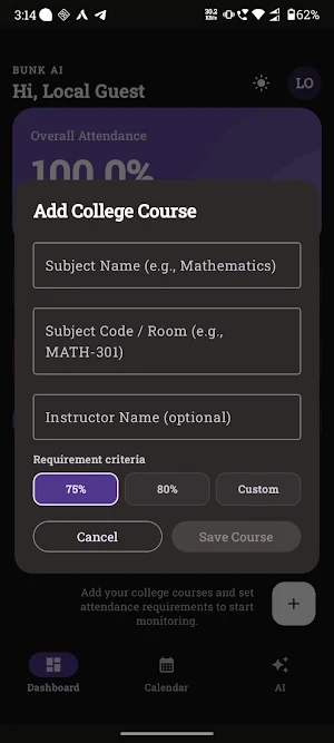 Bunk AI - Your Bunk Planner Screenshot 2