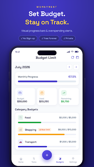MoneyNest: Budget Tracker Screenshot 3
