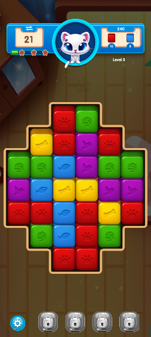 Cats Boxes 3D Match&Crush Screenshot 0