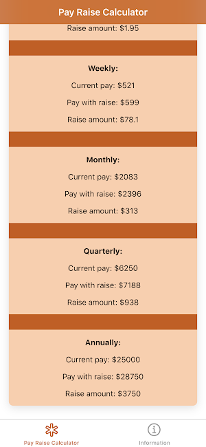 Pay Calculator Plus - Pay Check & Pay Raise Screenshot 1
