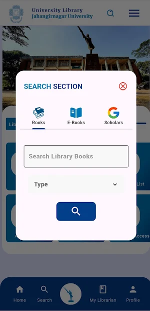 JU Library Screenshot 1