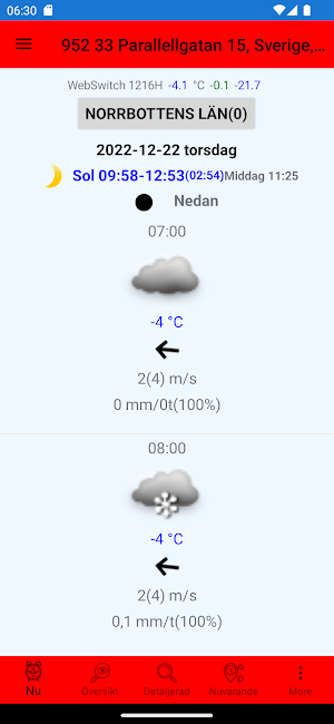 jsNordicWeather Screenshot 0
