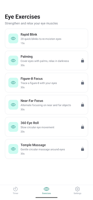 EyeRest: Eye Strain Relief Screenshot 1