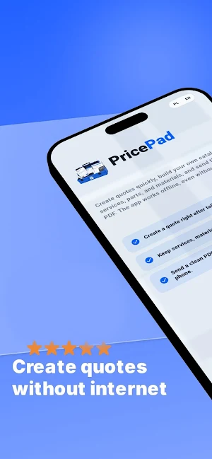 PricePad: Quote Maker Screenshot 0