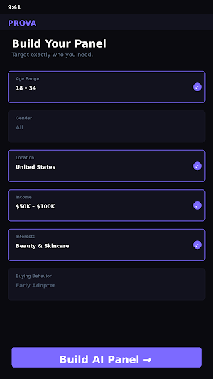 PROVA - AI Focus Groups Screenshot 2