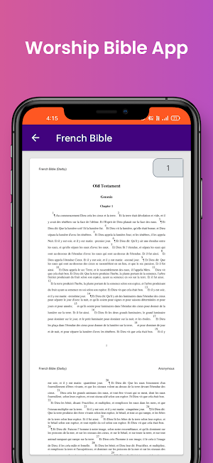 French Bible Offline Screenshot 1