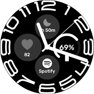 Stretched time -  Watchface Screenshot 3