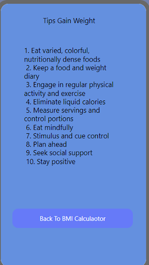 Bmi Calculator by Rayyan Screenshot 2