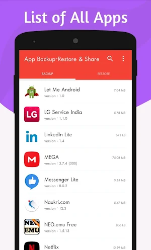 Easy Apps : APK Backup | Restore & Share - 2020 Screenshot 0