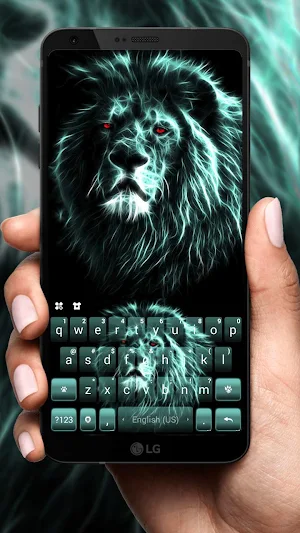 Luminous Lion Keyboard Theme Screenshot 0