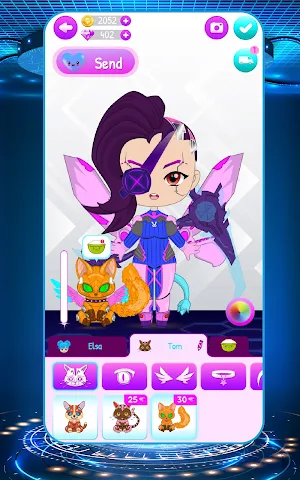 Cyberpunk Doll Dress Up Game Screenshot 1