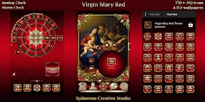 Virgin Mary Red theme Screenshot 1