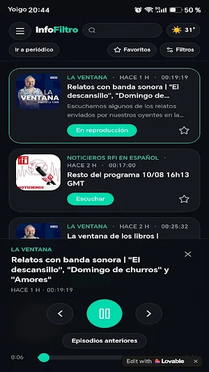 Infofiltro: Noticias Y Podcast Screenshot 3
