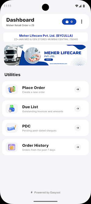 Meher Retail Order Screenshot 0