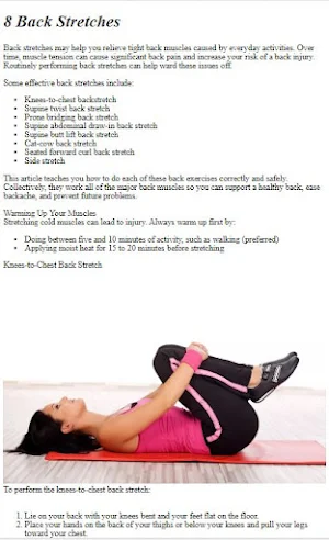 How to Do Back Stretch Exercis Screenshot 0